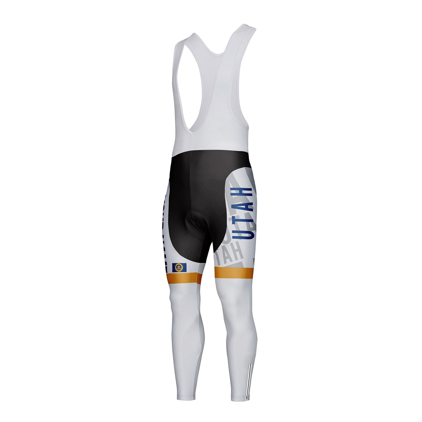 Customized Utah Unisex Thermal Fleece Cycling Bib Tights Long Pants