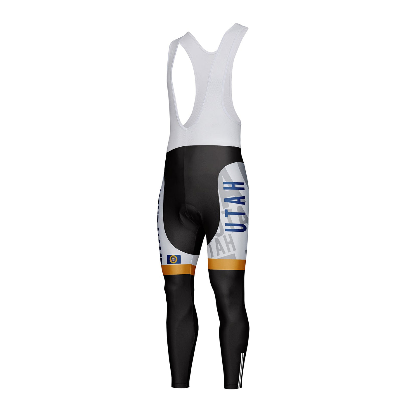 Customized Utah Unisex Thermal Fleece Cycling Bib Tights Long Pants