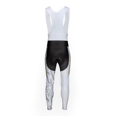 Customized Wisconsin Unisex Thermal Fleece Cycling Bib Tights Long Pants