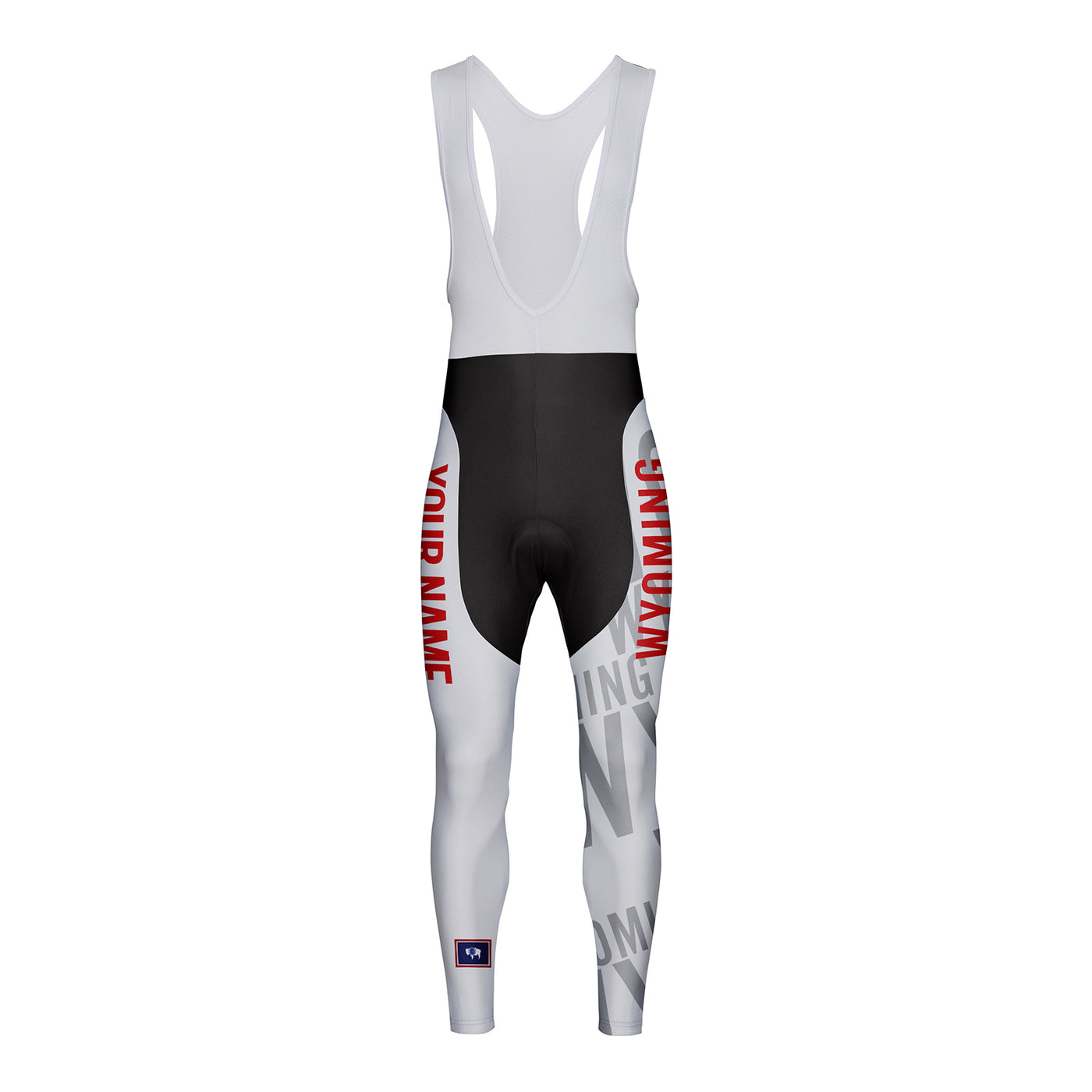 Customized Wyoming Unisex Cycling Bib Tights Long Pants