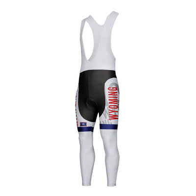 Customized Wyoming Unisex Cycling Bib Tights Long Pants