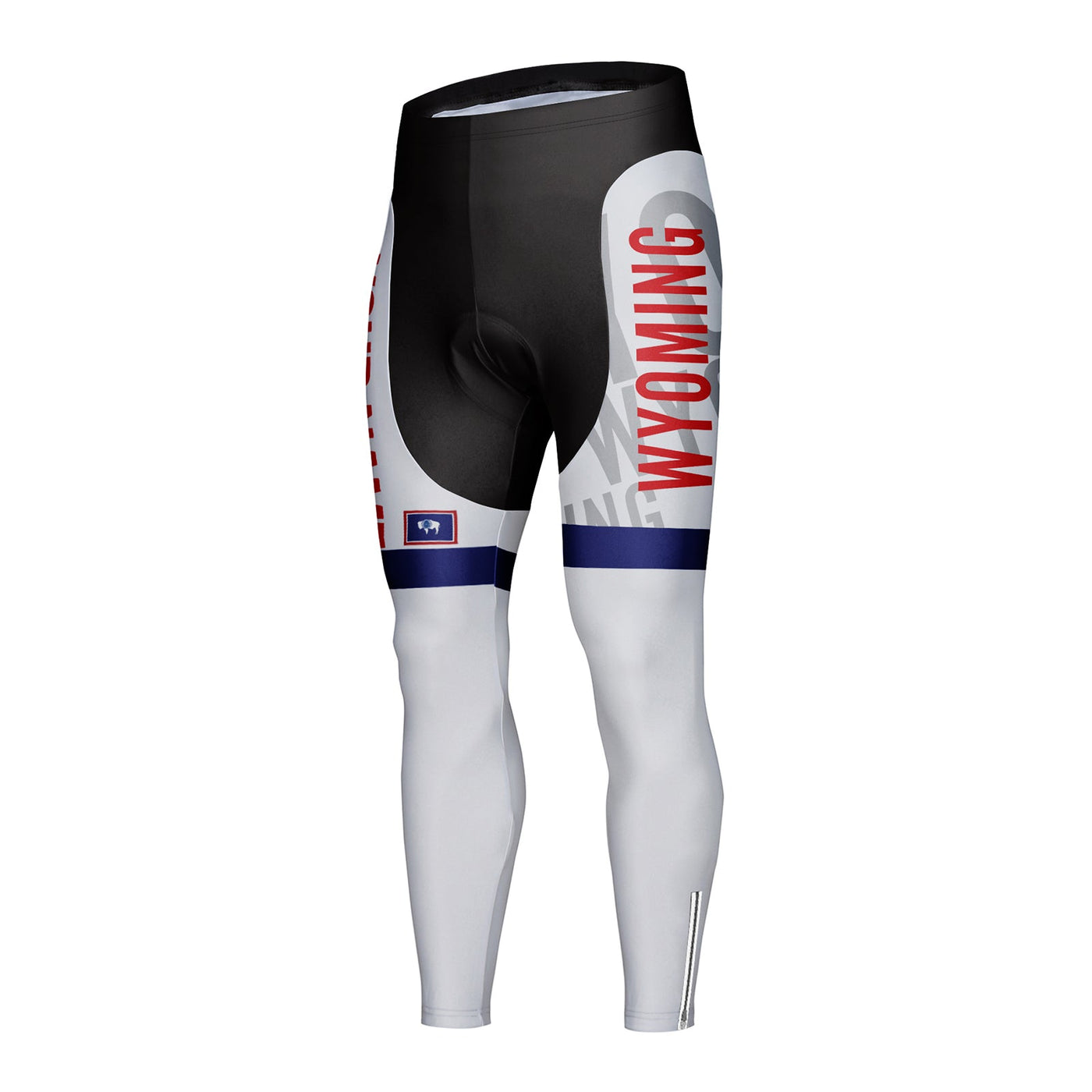 Customized Wyoming Unisex Thermal Fleece Cycling Tights Long Pants