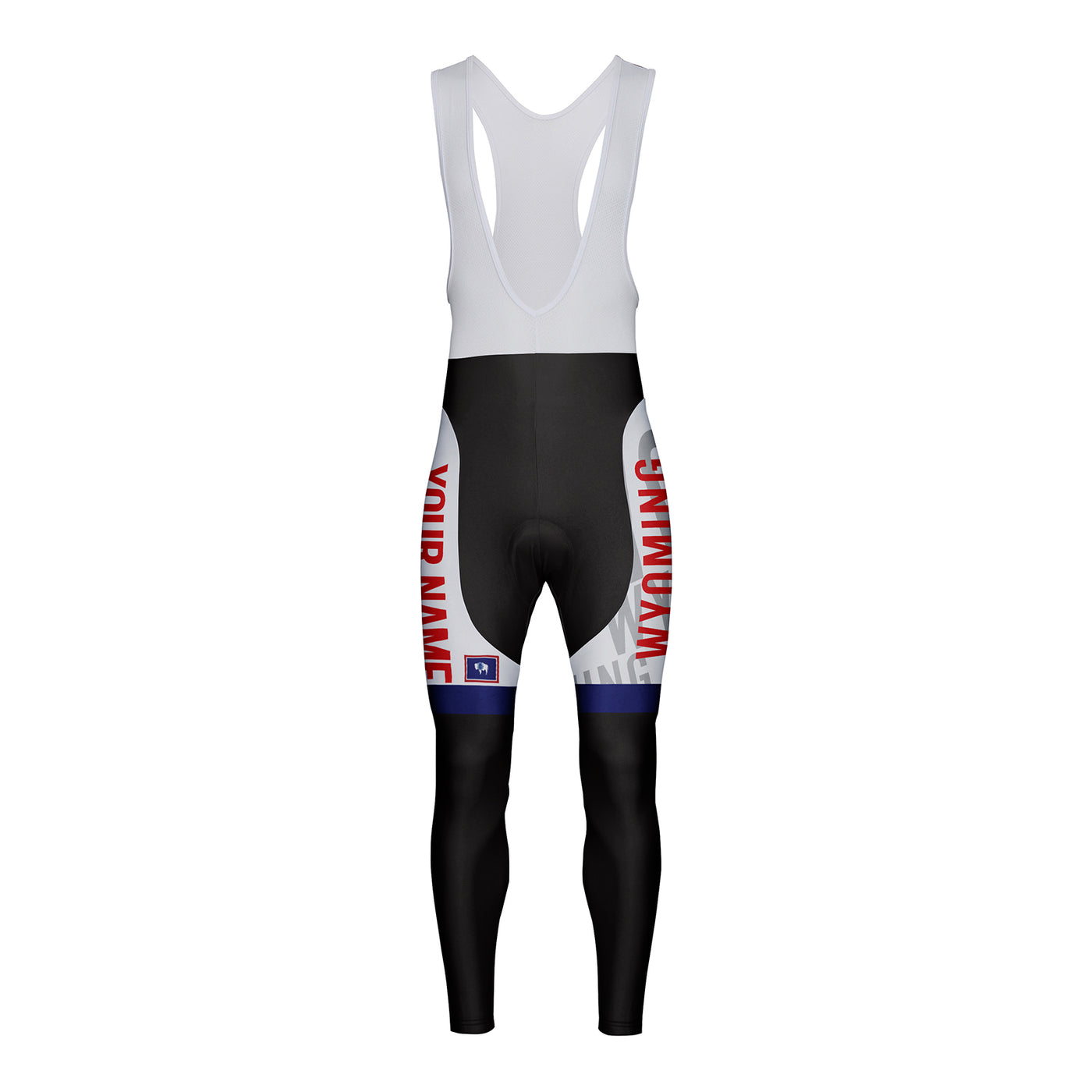 Customized Wyoming Unisex Cycling Bib Tights Long Pants