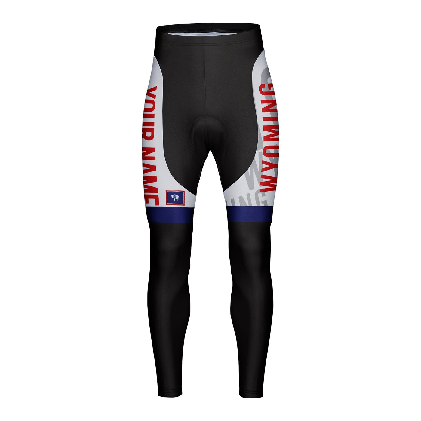 Customized Wyoming Unisex Thermal Fleece Cycling Tights Long Pants