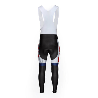Customized Hawaii Unisex Thermal Fleece Cycling Bib Tights Long Pants