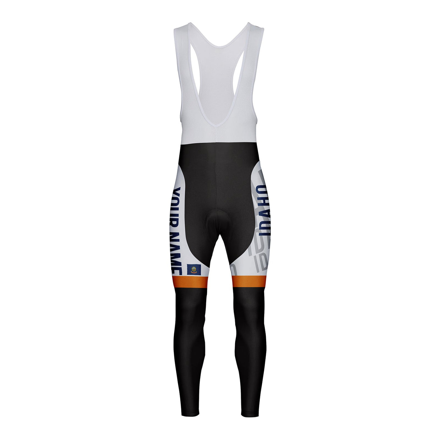 Customized Idaho Unisex Thermal Fleece Cycling Bib Tights Long Pants