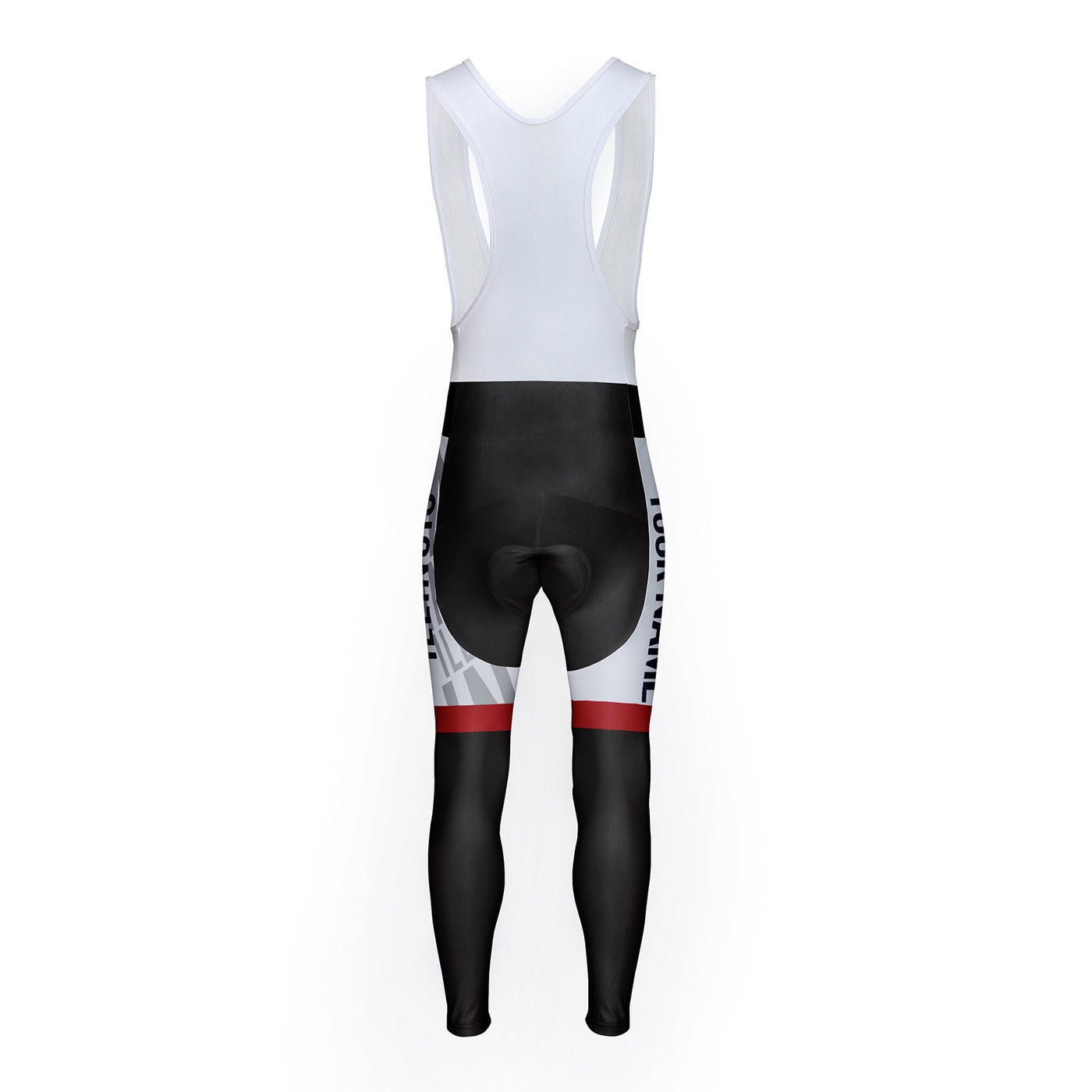 Customized Illinois Unisex Thermal Fleece Cycling Bib Tights Long Pants