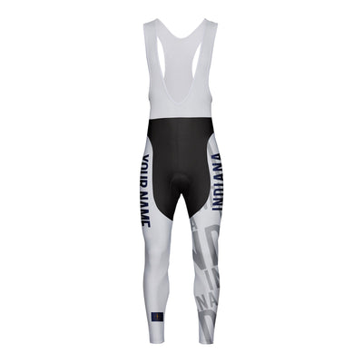 Customized Indiana Unisex Thermal Fleece Cycling Bib Tights Long Pants