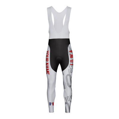 Customized Iowa Unisex Thermal Fleece Cycling Bib Tights Long Pants