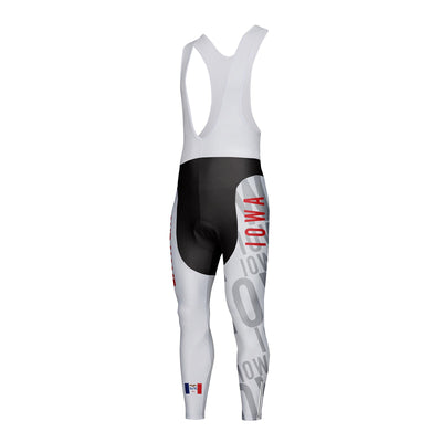 Customized Iowa Unisex Thermal Fleece Cycling Bib Tights Long Pants