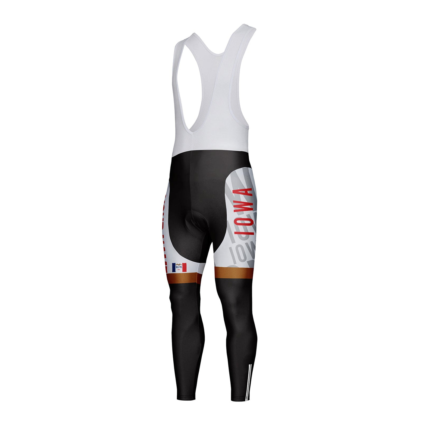 Customized Iowa Unisex Thermal Fleece Cycling Bib Tights Long Pants