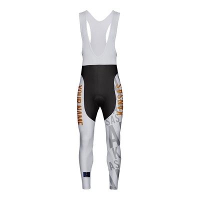 Customized Kansas Unisex Thermal Fleece Cycling Bib Tights Long Pants