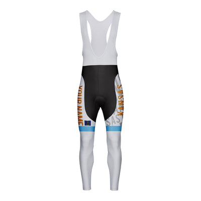 Customized Kansas Unisex Thermal Fleece Cycling Bib Tights Long Pants