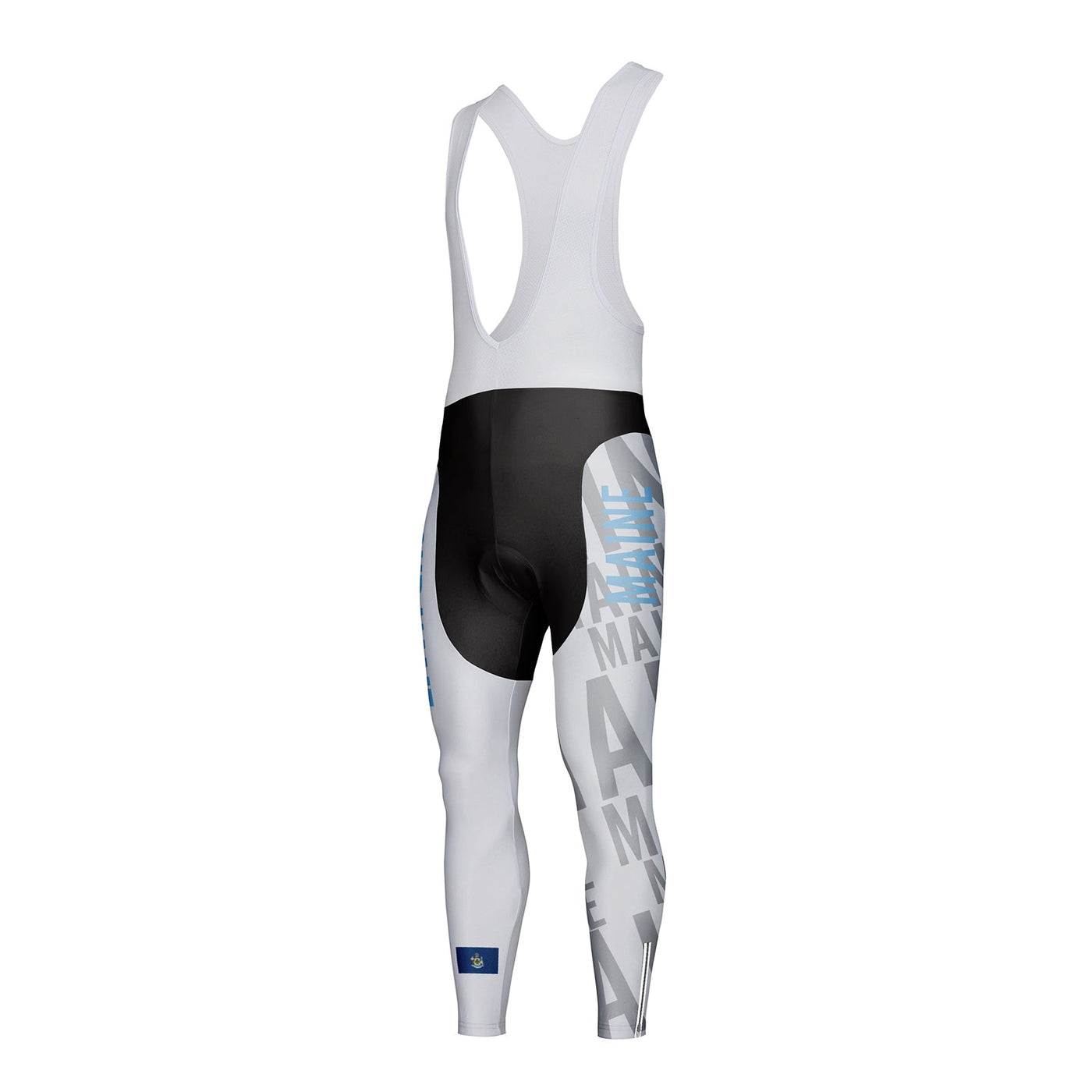 Customized Maine Unisex Thermal Fleece Cycling Bib Tights Long Pants