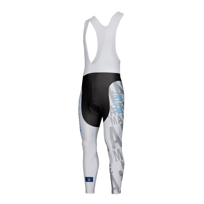 Customized Maine Unisex Thermal Fleece Cycling Bib Tights Long Pants