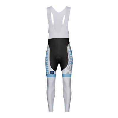 Customized Maine Unisex Thermal Fleece Cycling Bib Tights Long Pants