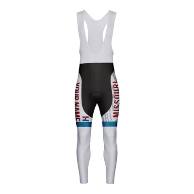 Customized Missouri Unisex Thermal Fleece Cycling Bib Tights Long Pants