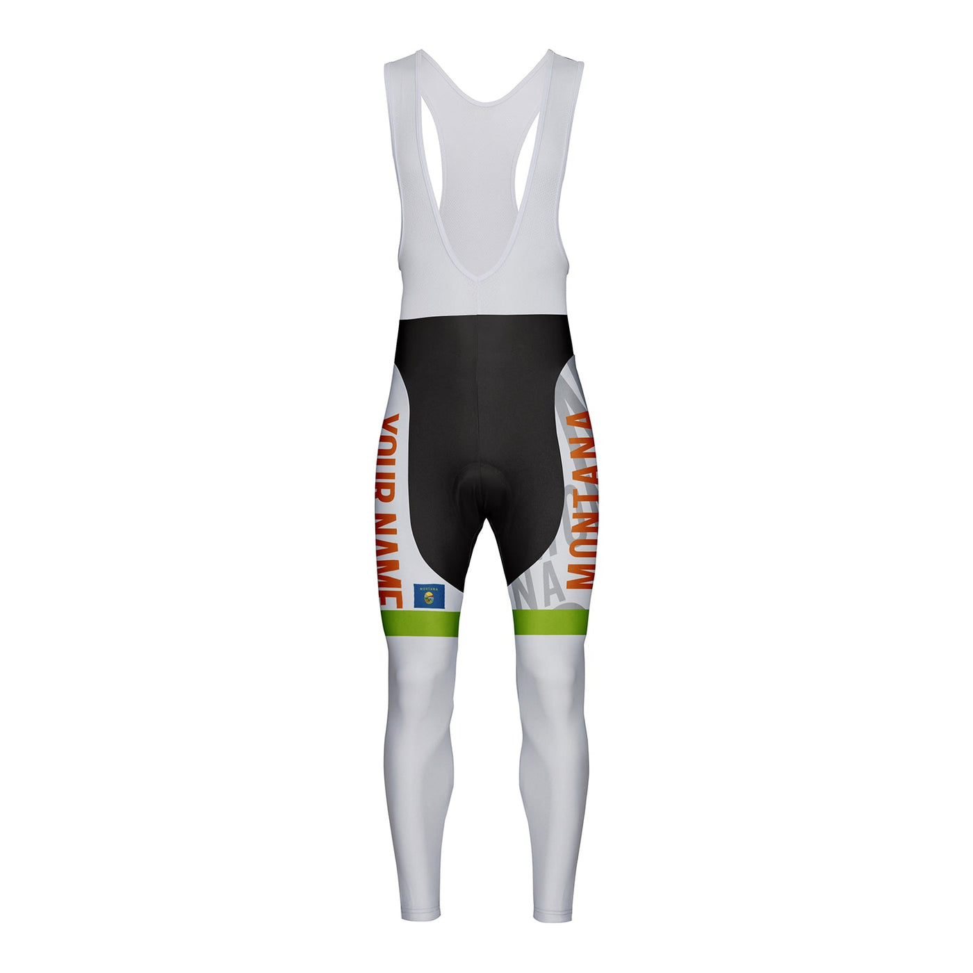 Customized Montana Unisex Thermal Fleece Cycling Bib Tights Long Pants