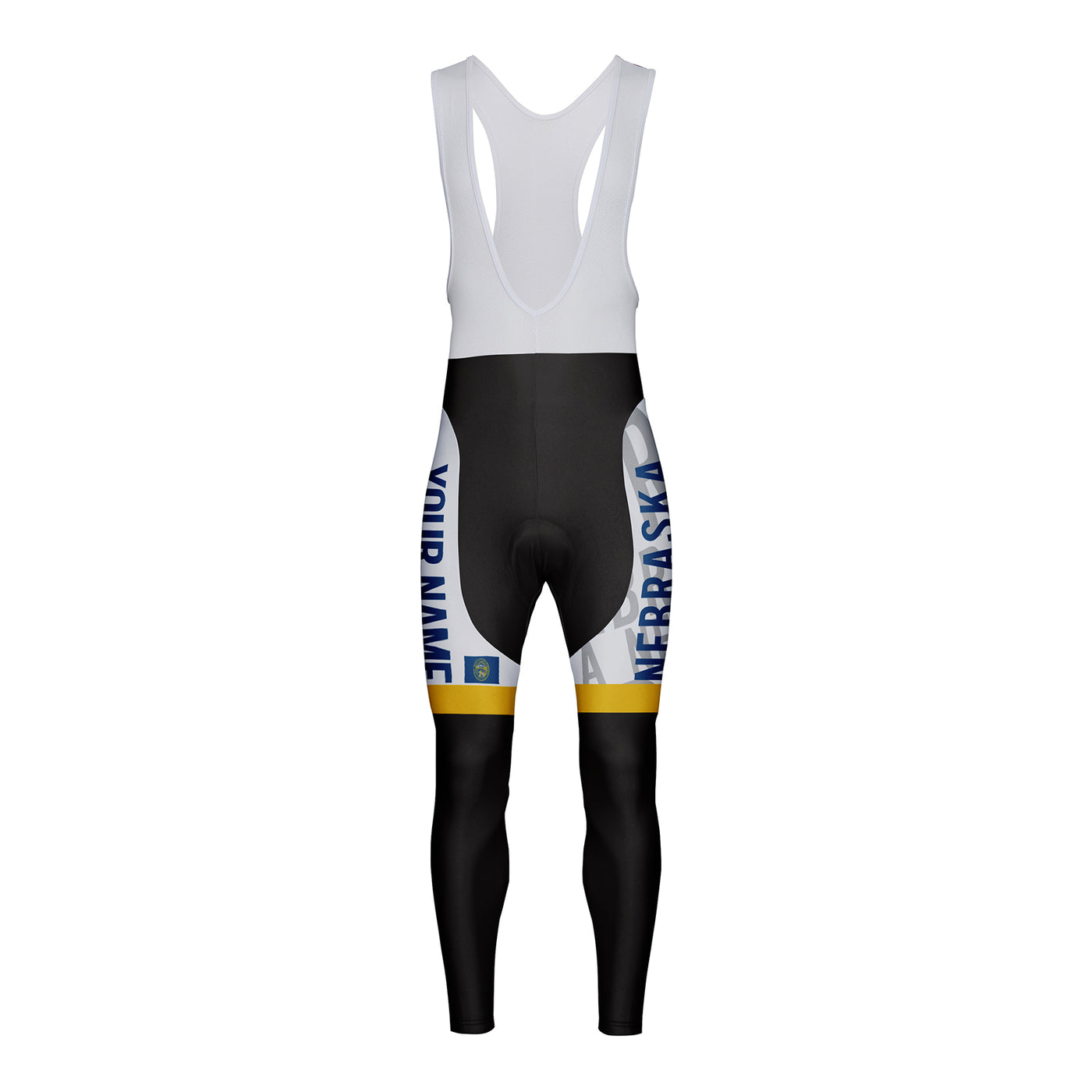 Customized Nebraska Unisex Cycling Bib Tights Long Pants