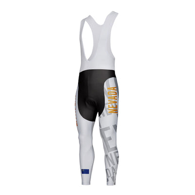 Customized Nevada Unisex Thermal Fleece Cycling Bib Tights Long Pants