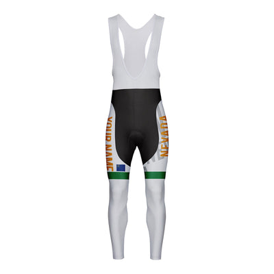 Customized Nevada Unisex Thermal Fleece Cycling Bib Tights Long Pants