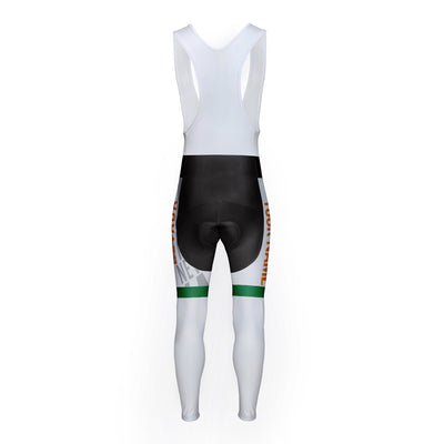 Customized Nevada Unisex Thermal Fleece Cycling Bib Tights Long Pants