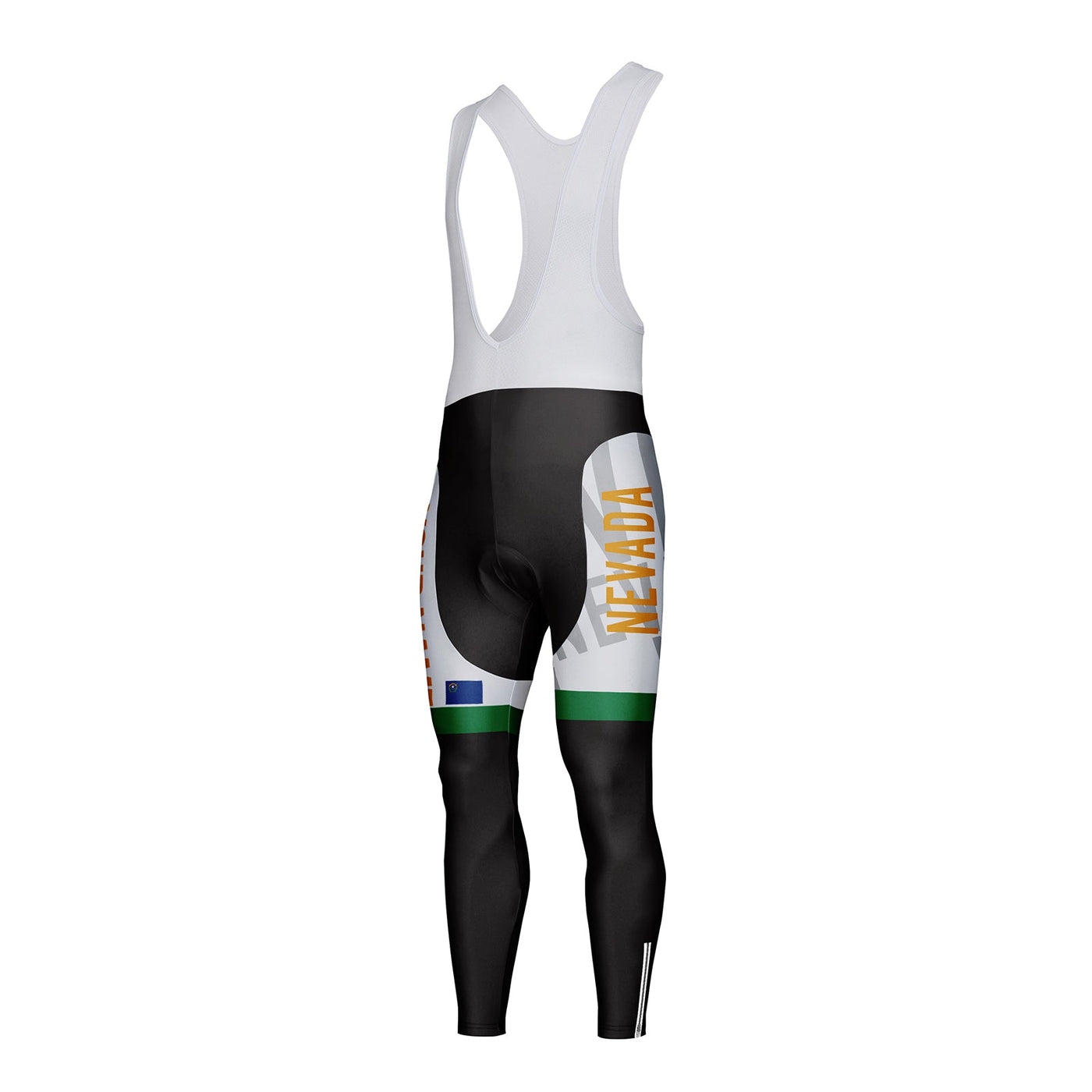Customized Nevada Unisex Thermal Fleece Cycling Bib Tights Long Pants