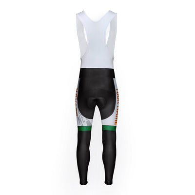 Customized Nevada Unisex Thermal Fleece Cycling Bib Tights Long Pants
