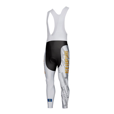 Customized New Hampshire Unisex Thermal Fleece Cycling Bib Tights Long Pants