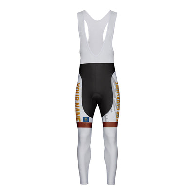 Customized New Hampshire Unisex Thermal Fleece Cycling Bib Tights Long Pants