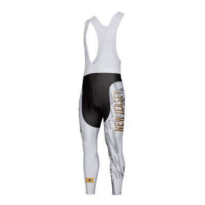 Customized New Jersey Unisex Thermal Fleece Cycling Bib Tights Long Pants