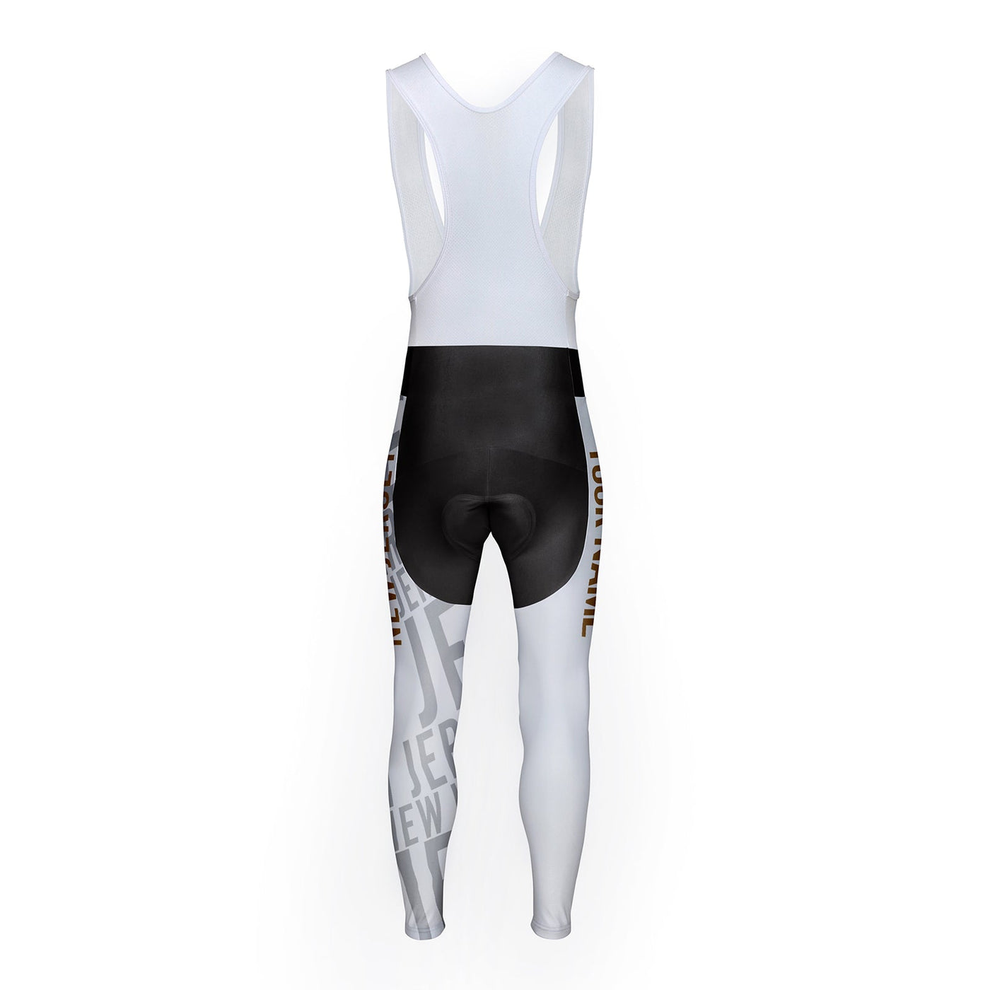 Customized New Jersey Unisex Thermal Fleece Cycling Bib Tights Long Pants