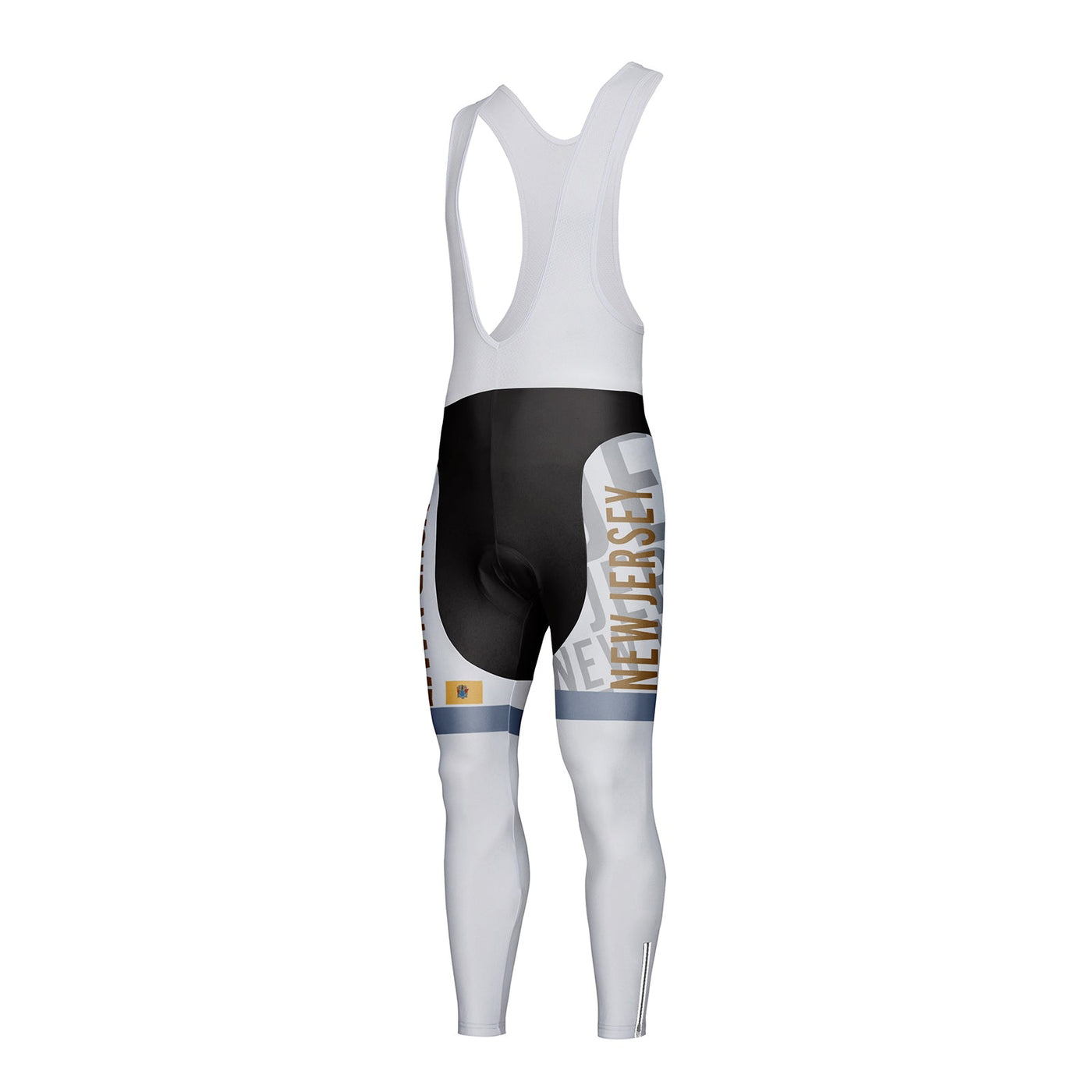 Customized New Jersey Unisex Thermal Fleece Cycling Bib Tights Long Pants