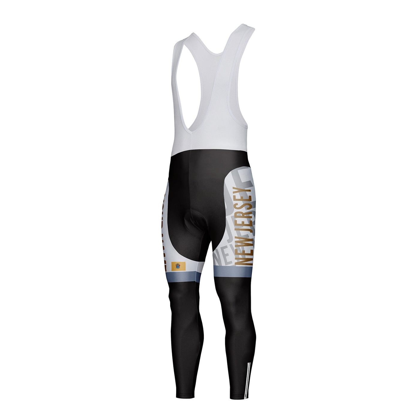 Customized New Jersey Unisex Thermal Fleece Cycling Bib Tights Long Pants