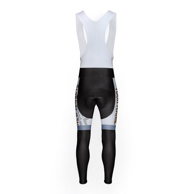 Customized New Jersey Unisex Thermal Fleece Cycling Bib Tights Long Pants