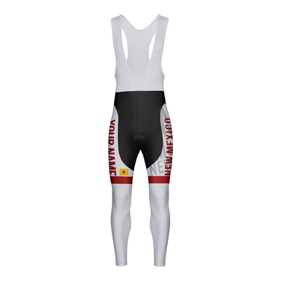 Customized New Mexico Unisex Thermal Fleece Cycling Bib Tights Long Pants