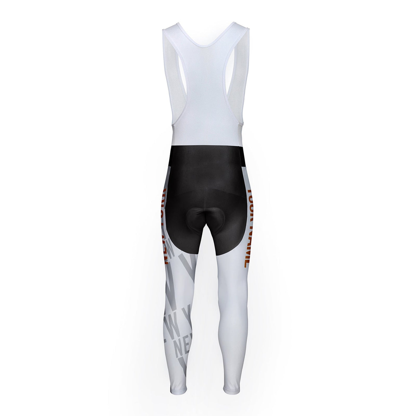 Customized New York Unisex Thermal Fleece Cycling Bib Tights Long Pants