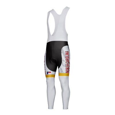 Customized North Carolina Unisex Thermal Fleece Cycling Bib Tights Long Pants