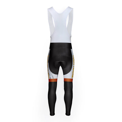Customized North Dakota Unisex Thermal Fleece Cycling Bib Tights Long Pants