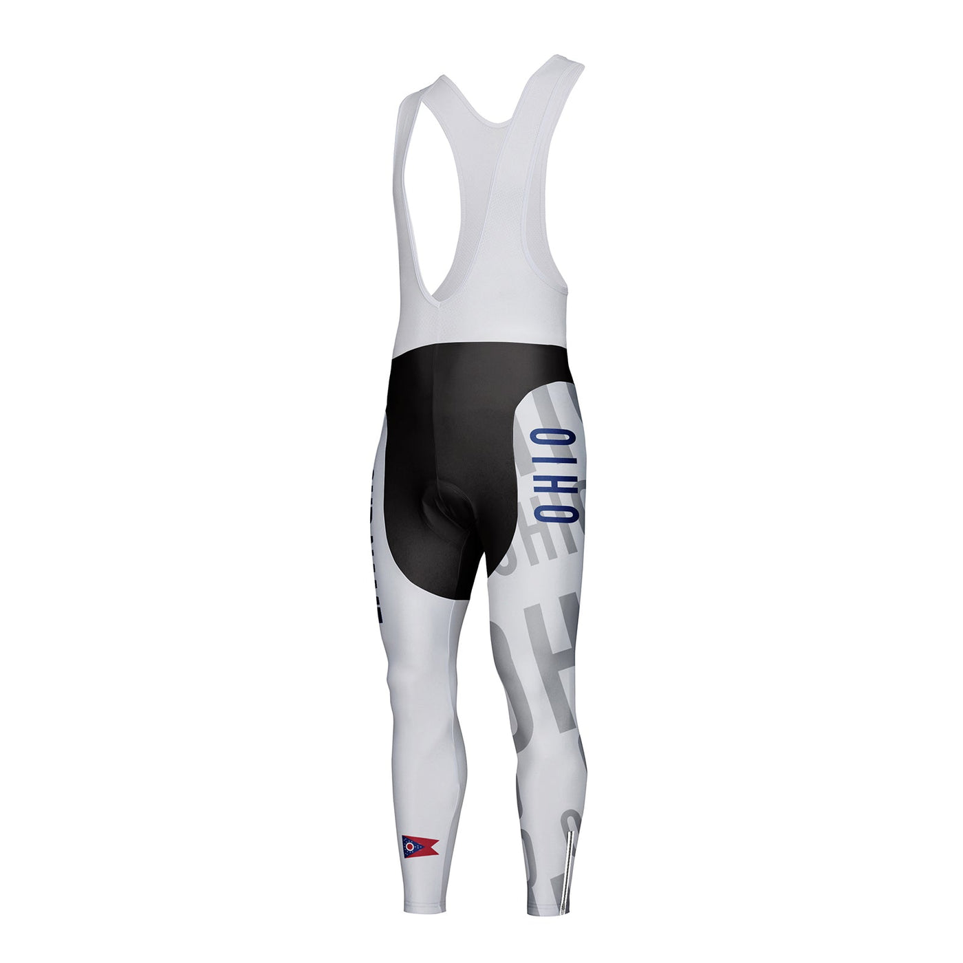 Customized Ohio Unisex Thermal Fleece Cycling Bib Tights Long Pants