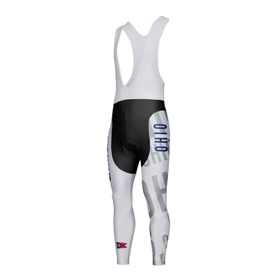 Customized Ohio Unisex Thermal Fleece Cycling Bib Tights Long Pants