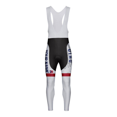 Customized Ohio Unisex Thermal Fleece Cycling Bib Tights Long Pants