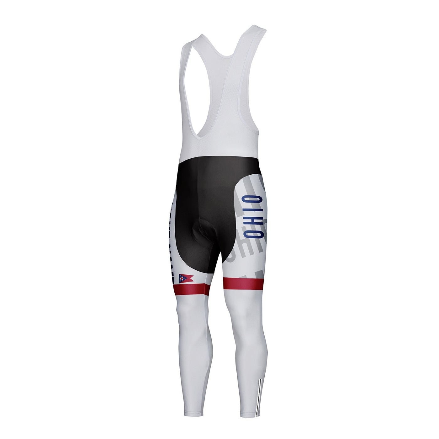 Customized Ohio Unisex Thermal Fleece Cycling Bib Tights Long Pants