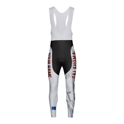 Customized Oklahoma Unisex Thermal Fleece Cycling Bib Tights Long Pants