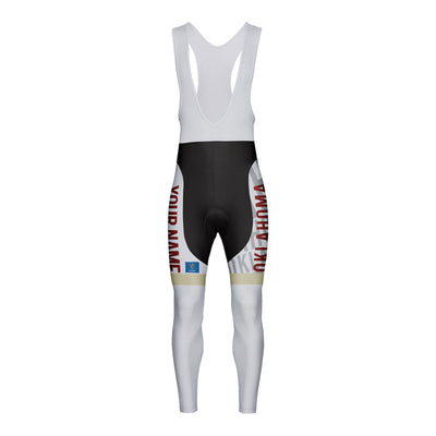Customized Oklahoma Unisex Thermal Fleece Cycling Bib Tights Long Pants