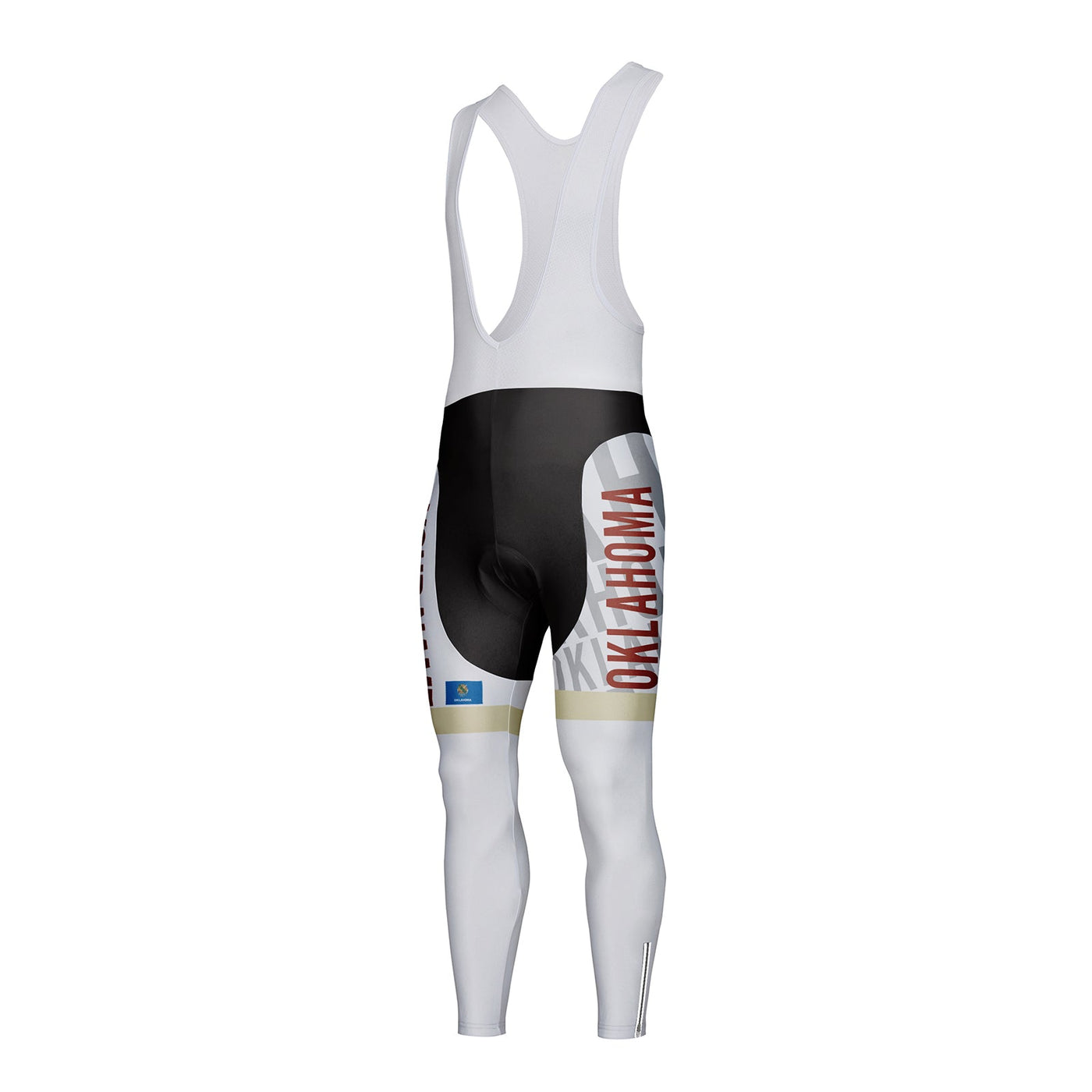 Customized Oklahoma Unisex Thermal Fleece Cycling Bib Tights Long Pants