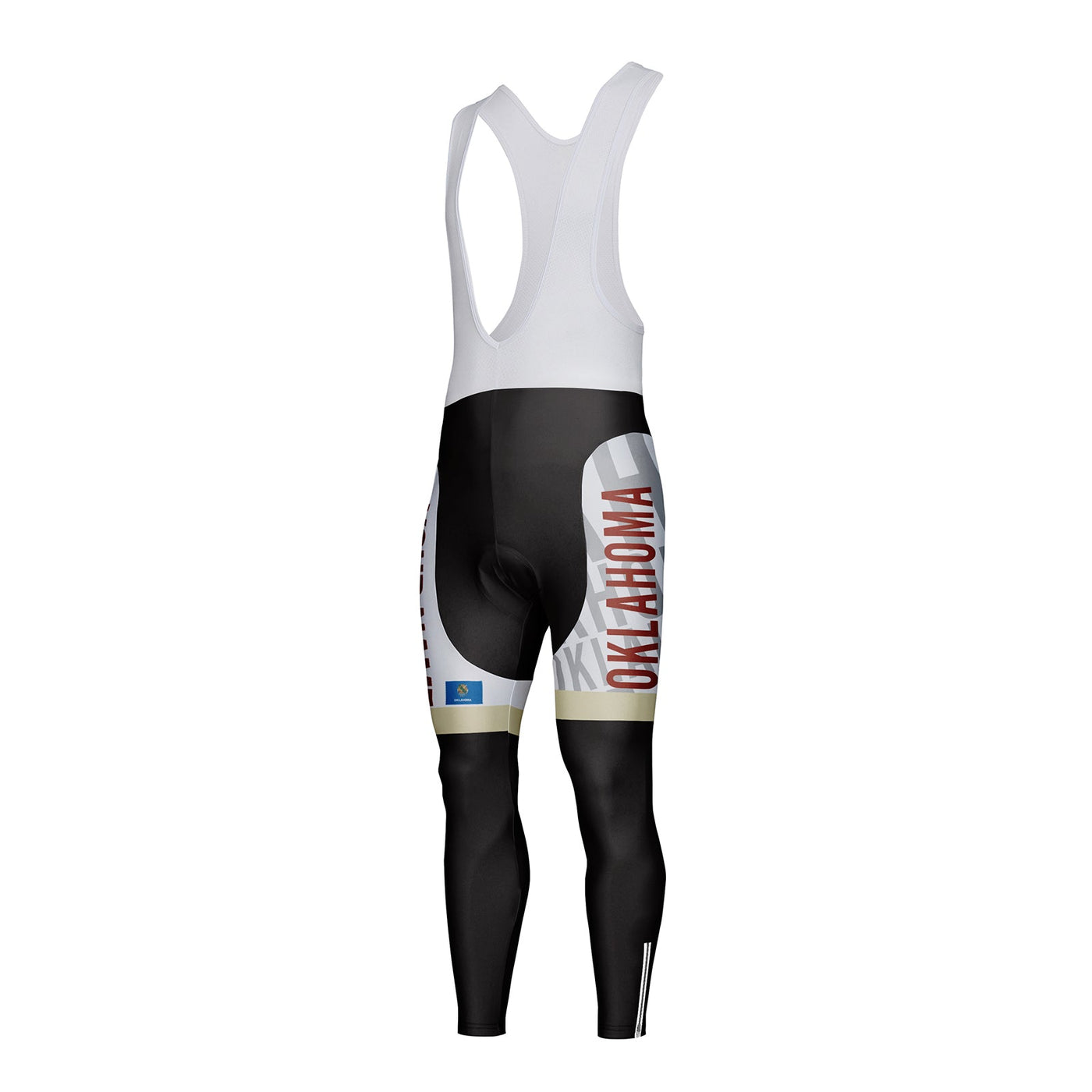 Customized Oklahoma Unisex Thermal Fleece Cycling Bib Tights Long Pants