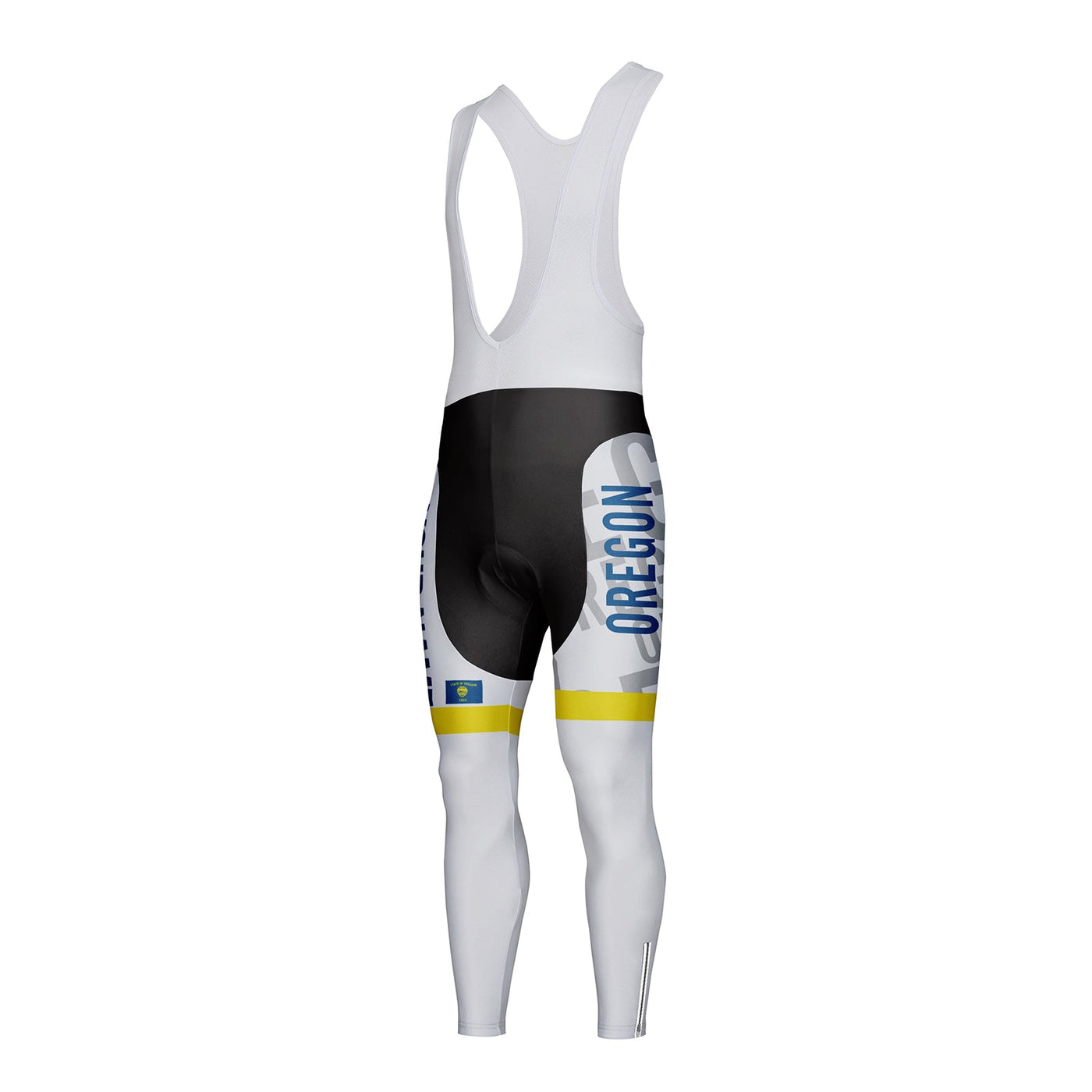 Customized Oregon Unisex Thermal Fleece Cycling Bib Tights Long Pants