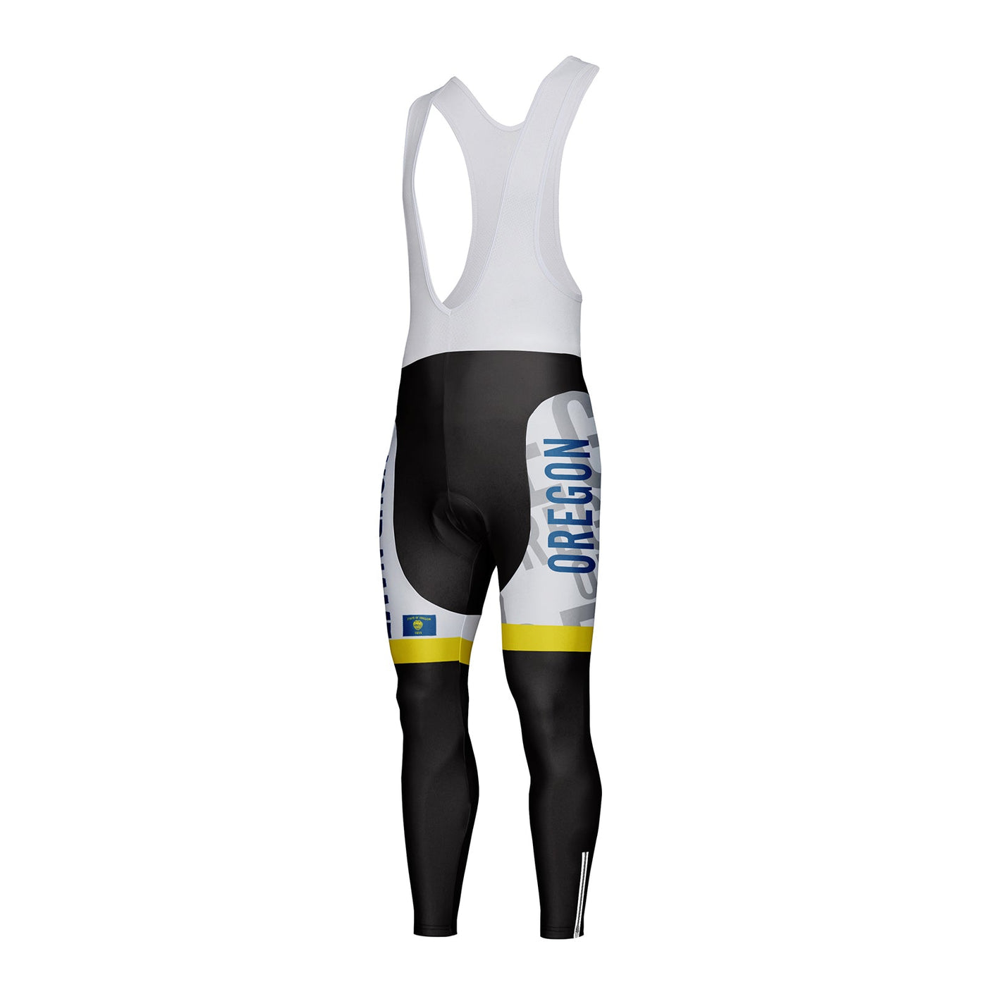 Customized Oregon Unisex Thermal Fleece Cycling Bib Tights Long Pants