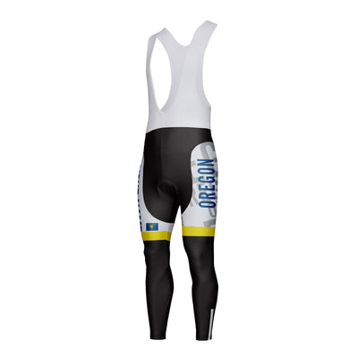 Customized Oregon Unisex Thermal Fleece Cycling Bib Tights Long Pants